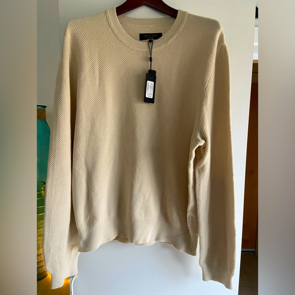 Rag & Bone Ivory Wash e Dexter Crew Sweater